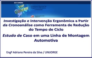 Engº Adriano Pereira da Silva / UNIJORGE
 