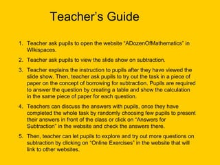 Teacher’s Guide ,[object Object],[object Object],[object Object],[object Object],[object Object]