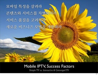 Mobile IPTV on the Web