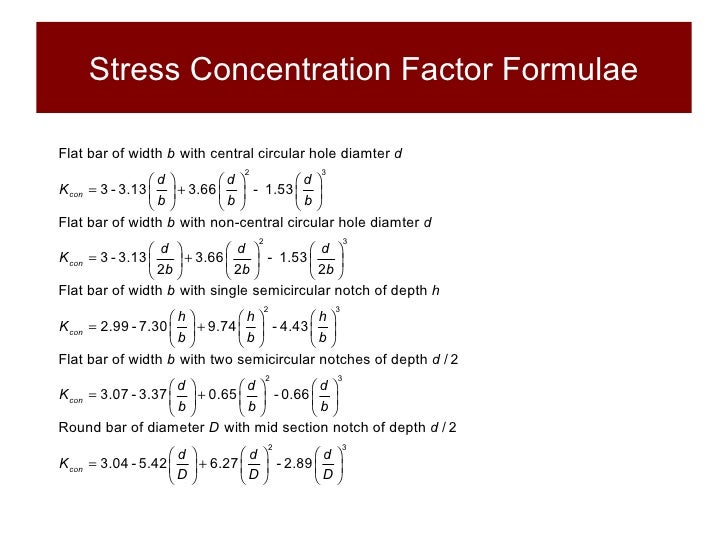 formula chart example p Stress Structures and Section Materials Concentration 7 formula chart example p Stress Structures and Section Materials Concentration 7