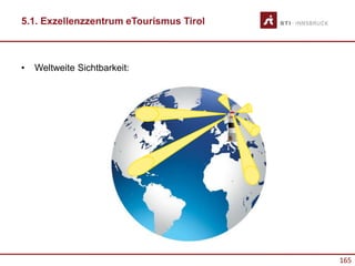 165
5.1. Exzellenzzentrum eTourismus Tirol
• Weltweite Sichtbarkeit:
 