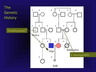 TheThe
GeneticGenetic
HistoryHistory
ConsanguinityConsanguinity
Translocation?Translocation?
 