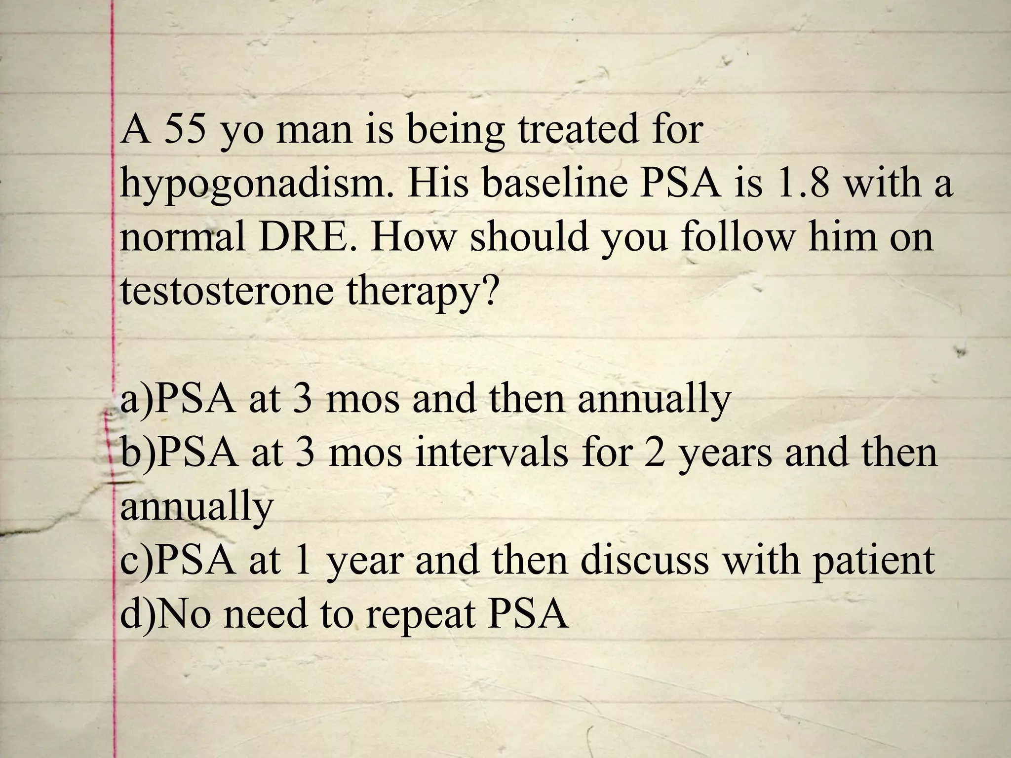 Dr. Paul Turek: Male Hypogonadism and Testosterone | PPT