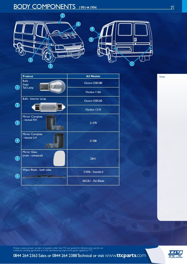Ttc Ford Transit Catalogue