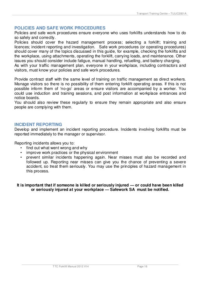 22+ Forklift Accident Report Sample Gif Forklift Reviews