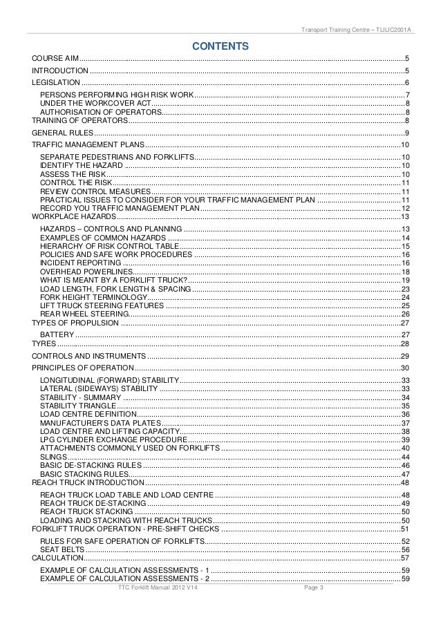 Ttc Forklift Manual 2012 V14