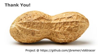 Thank You!
Project @ https://github.com/jbremer/vb6tracer
 