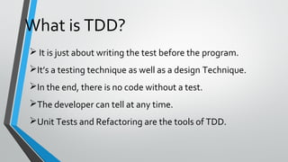 Test Driven Development | PPT