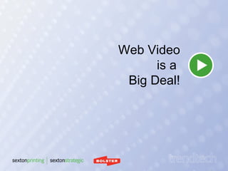 Web Video is a  Big Deal! 