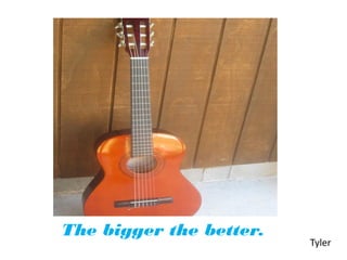 The bigger the better.
                         Tyler
 