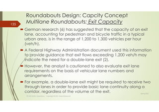 Tteng 422 s2021 module 2b: Roundabout Capacity Analysis and Level of ...