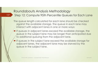 Tteng 422 s2021 module 2b: Roundabout Capacity Analysis and Level of ...