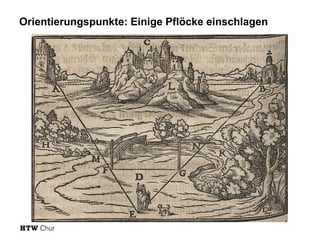 Orientierungspunkte: Einige Pflöcke einschlagen

 