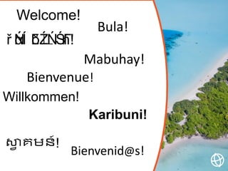 Welcome!
ř αŃĺ δĽ∟ŹŃŚΓń!
Mabuhay!
Willkommen!
�� គមន៍!
Karibuni!
Bula!
Bienvenid@s!
Bienvenue!
 