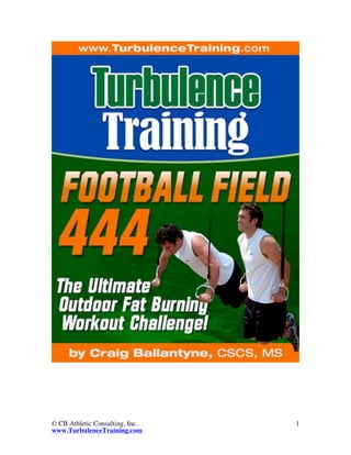 © CB Athletic Consulting, Inc.   1
www.TurbulenceTraining.com
 