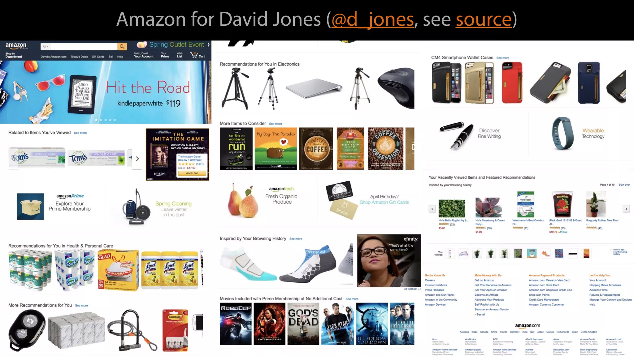 Amazon for David Jones (@d_jones, see source)
 