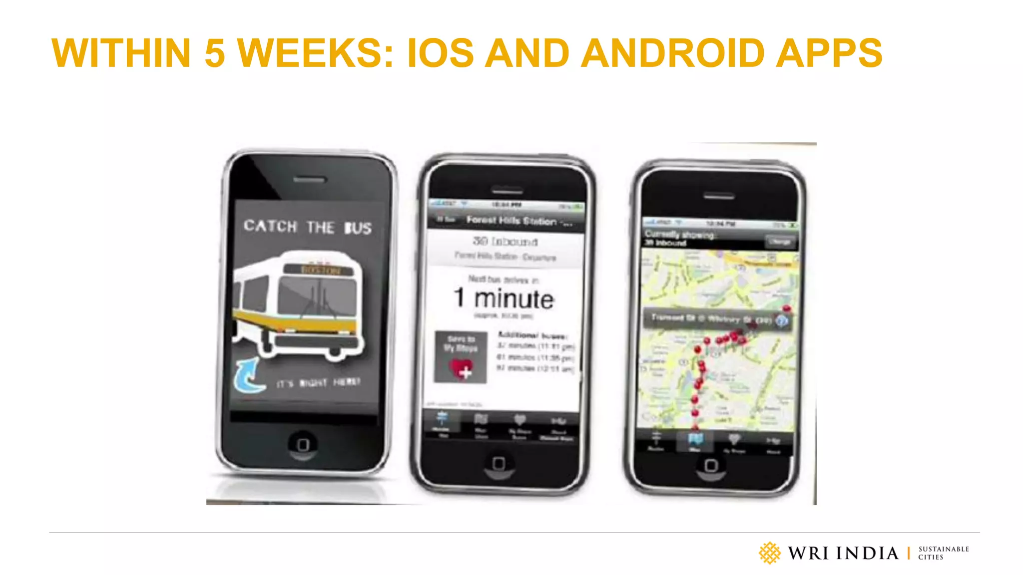 WITHIN 5 WEEKS: IOS AND ANDROID APPS