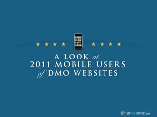Mobile Users of DMO Websites