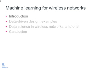 Machine learning for wireless networks @Bestcom2016 | PPTX