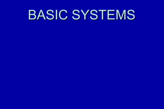 BASIC SYSTEMSBASIC SYSTEMS
 
