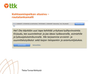 Kohtaamispaikan etusivu - rautalankamalli 