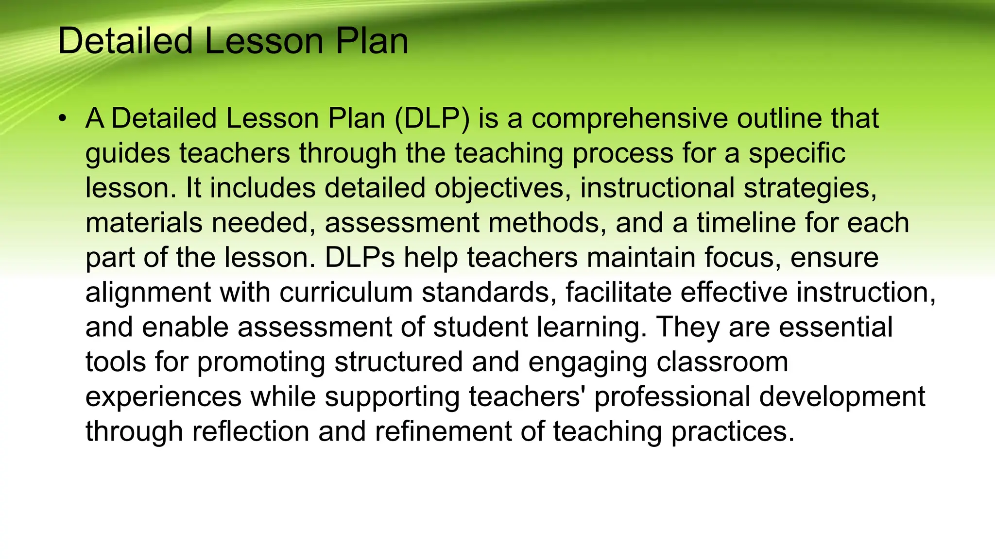 daily log lesson plan and detailed lesson plan | PPTX | Special ...