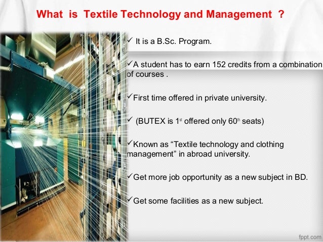 Textile topics for presentation picture