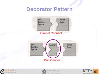 Decorator Pattern

Cannot Connect

Can Connect
43

 