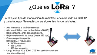 Introducción a LoRa y The Things Network | PPTX