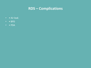 Bpd Rds Comprehensive Overview of Neonatal Respiratory Disorders: TTN and RDS | PDF