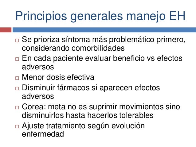 Tratamiento de la enfermedad de Huntington Buenas Practicas Tratamiento de la enfermedad de Huntington Buenas Practicas