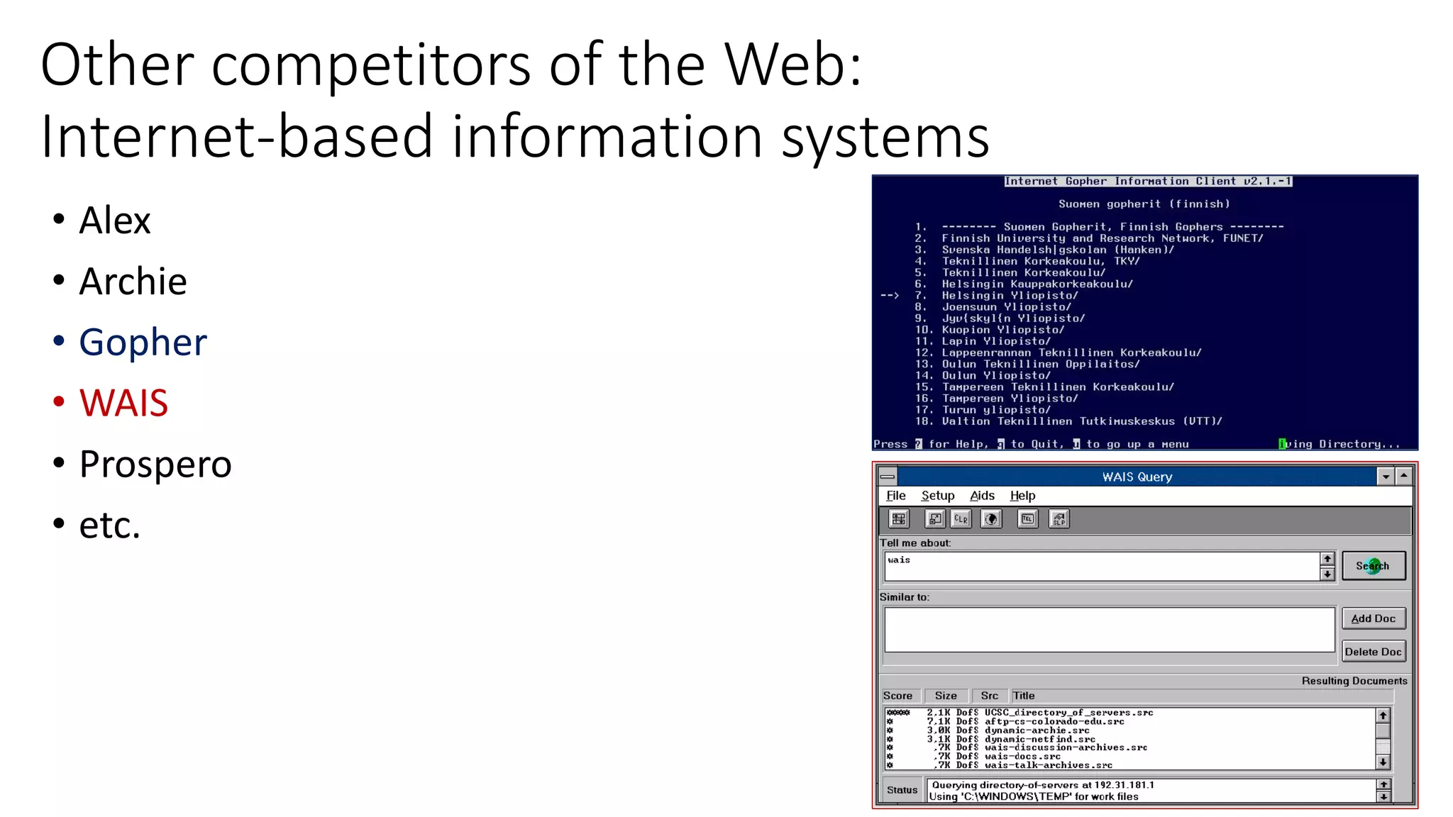 even more influences• Usenet : worldwide distributed discussion system.
• UNIX : multi-users & TCP/IP networking protocols
• Free Software Foundation & GNU General Public License (GPL)
• etc.
F
 