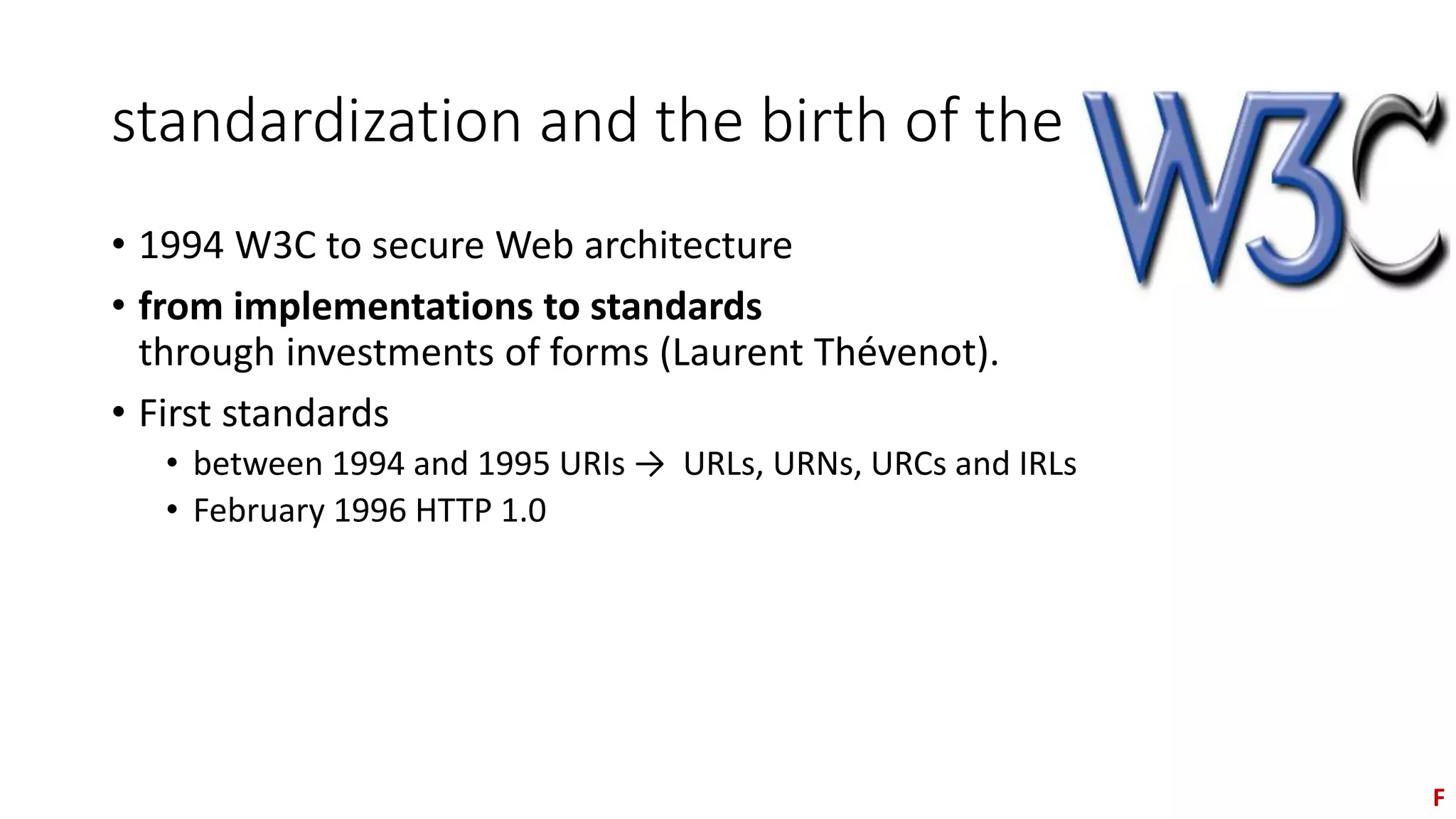 • Once pages are inside an centralized
index, one can safely establish
relations among them by using links
instead of just pointers.
• Of course this is a very partial
stabilization of the living Web in
Google’s index but a very efficient
one performed through the usage of
tools such as MapReduce.
Crédits illustration : Aurélien Bénel
 
