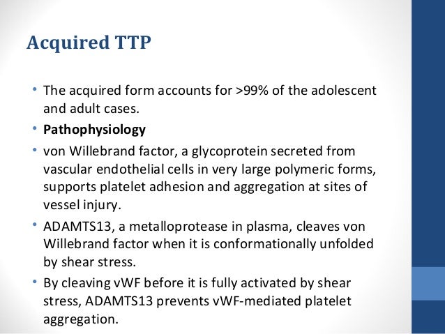 thrombotic thrombocytopenic purpura