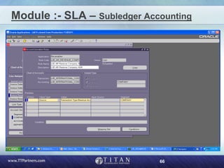 66
Module :- SLA – Subledger Accounting
 