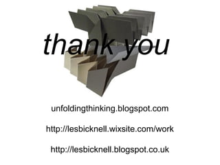 unfoldingthinking.blogspot.com
http://lesbicknell.wixsite.com/work
http://lesbicknell.blogspot.co.uk
thank you
 
