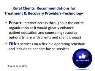 Substance Use Disorders Treatment and Recovery Support Services in Rural and Remote Areas of the United States: A Three Pa...