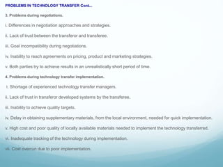 TECHNOLOGY TRANSFER PROCESS IN PHARMACEUTICAL INDUSTRIES ( IP-2/ UNIT 2 ...