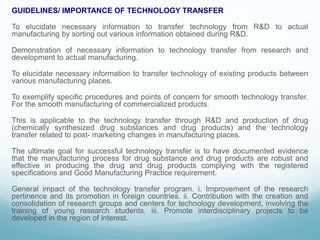 The Importance of Technology Transfer