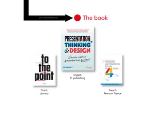 The bookwww.ToThePointAtWork.com
English
FT publishing
Dutch
Lannoo
French
Pearson France
 