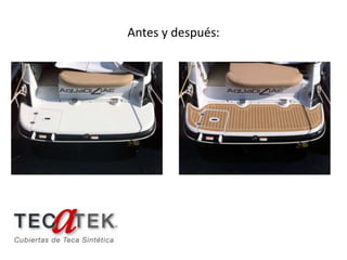 Antes y después:
 