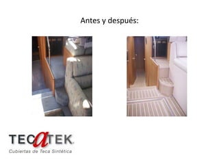Antes y después:
 