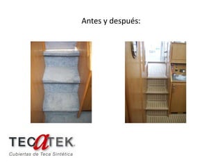 Antes y después:
 