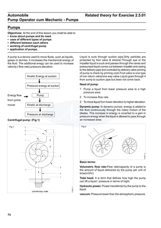 Pumping Operatorcheat Sheet Tt pump operator cum mechanic | PDF