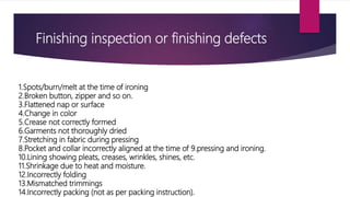 Defect Library For Inspection Garments Garments Inspection | PPTX