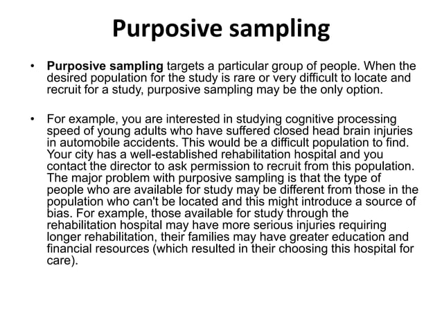 research paper with sampling method