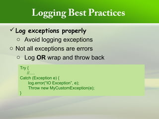 LoggingBestPractices | PPT