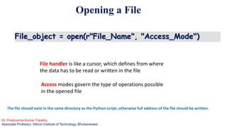 Python-File handling-slides-pkt | PDF
