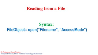 Python-File handling-slides-pkt | PDF