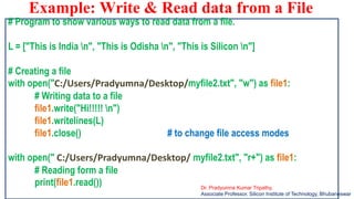 Python-File handling-slides-pkt | PDF